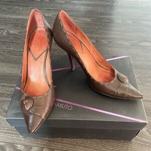 Vince Camuto chocolate brown heels